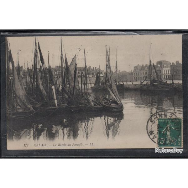 CPA - CALAIS - Le Bassin du Paradis N�3828
