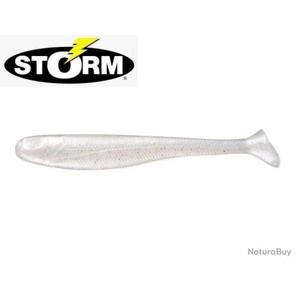 Leurre souple Storm So-Run Makan Minnow 4" 10cm Bulk Pro White par 10