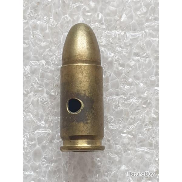 Cartouche 9mm franaise neutralise fabrique au Mans et date de 1959 (DU 01.v.bl)