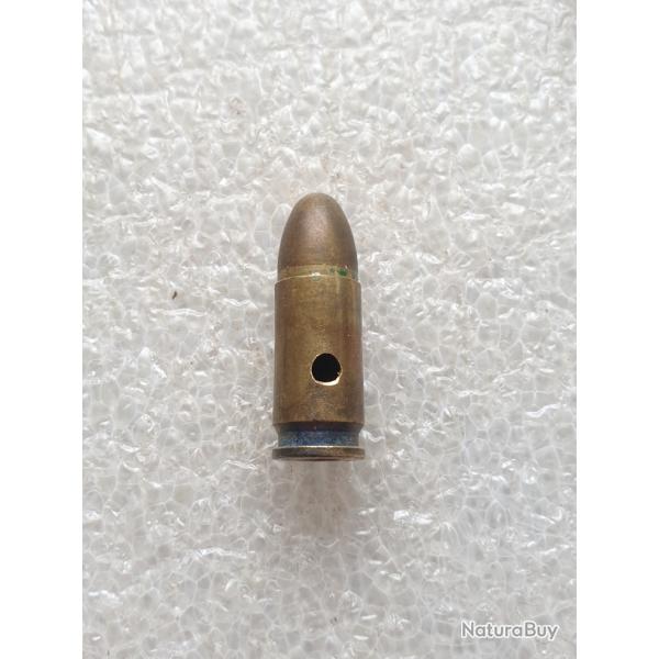 Cartouche 9mm franaise neutralise  RY-BD date de1955 (11.IS.a)