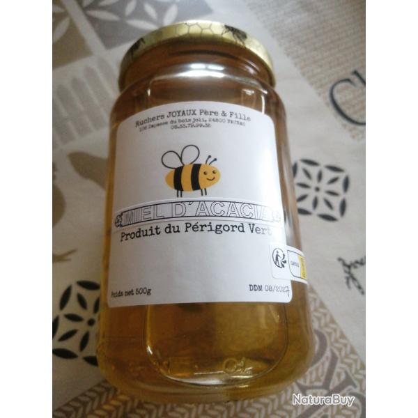 Pot de miel d'acacia de 500g net