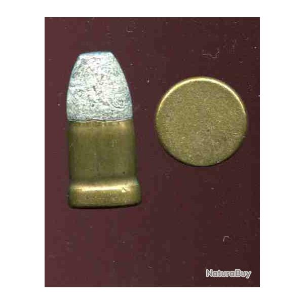12 mm Perrin 1859 - �tui laiton - amor�age central couvert - longue balle plomb m�plate