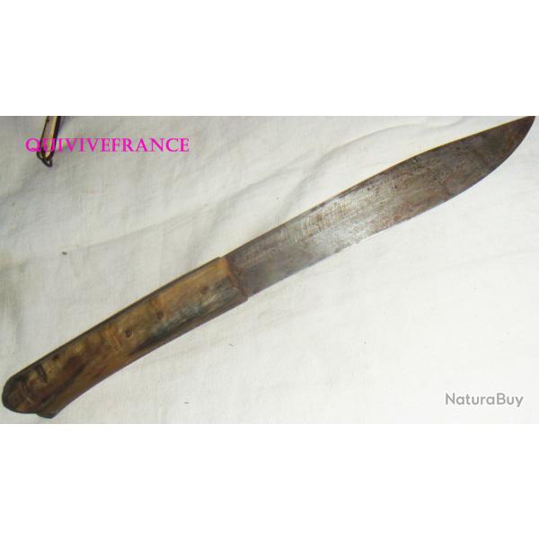 AB3096 - COUTEAU de berger CRETOIS - manche en corne - D�but XXe