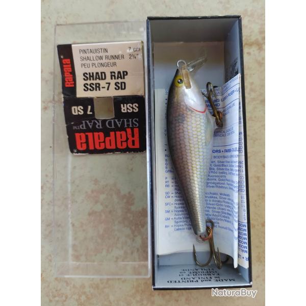 LEURRE RAPALA 7CM SHAD RAP SHALLOW