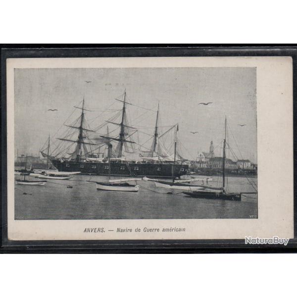 CPA - MARINE MILITAIRE  -" ANVERS  " Navire de Guerre americain  N�3833