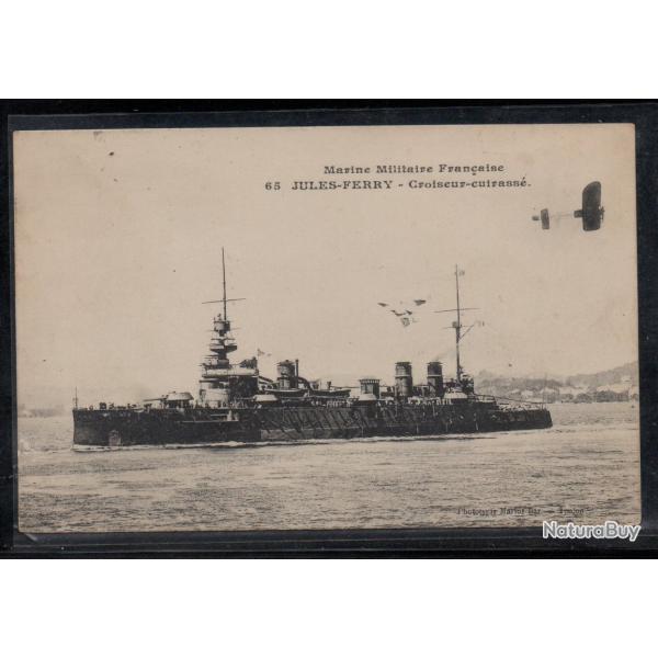 CPA - MARINE MILITAIRE FRAN�AISE  -" JULES  - FERRY " - Croiseur - cuirasse N�3834