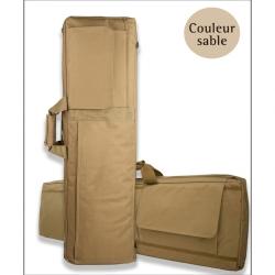 Housse Tactique Fusil Airsoft &Eacute;tui R&eacute;sistant Rangement Pistolet  Accessoires Imperm&eacute;able 85 CM Kaki