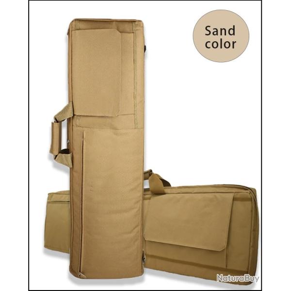 Housse Tactique Fusil Airsoft �tui R�sistant Rangement Pistolet  Accessoires Imperm�able 85 CM Kaki