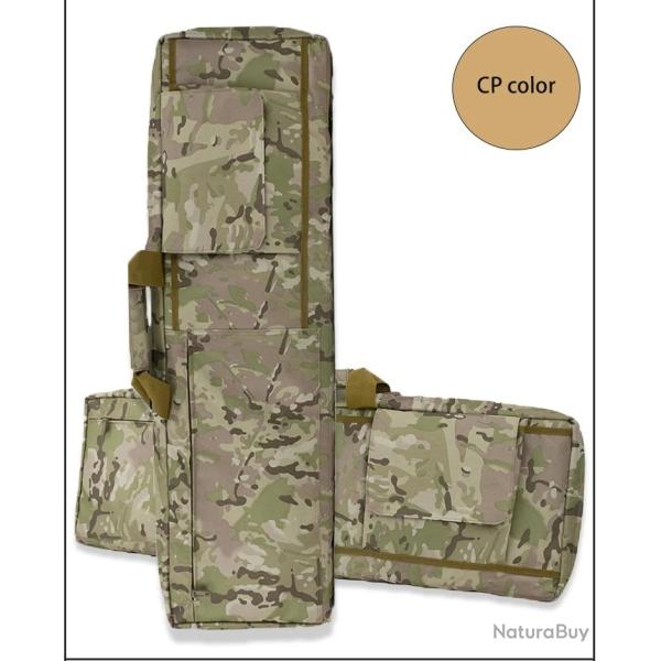 Housse Tactique Fusil Airsoft tui Rsistant Rangement Pistolet  Accessoires Impermable 100 CM Camo
