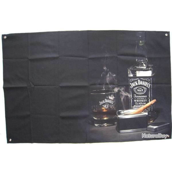 DRAPEAU MURAL JACK DANIELS 90X60cm - Ref.78