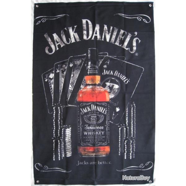 DRAPEAU MURAL JACK DANIELS 90X60cm - Ref.81