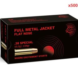 MUNITIONS GECO CALIBRE 38 SPECIAL FMJ 158gr - 10.2g x500 
