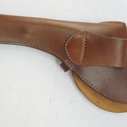 Holster souple cuir type jambon pour revolver 6"