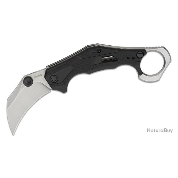 Couteau Kershaw Outlier Karambit O/A Lame 8Cr13MoV SW Manche GFN Black Linerlock KS2064SW