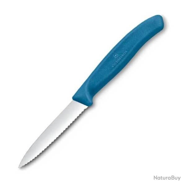 6.7632.C1 Couteau d'office � dents Victorinox Swiss Classic 8cm bleu