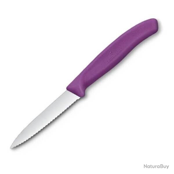 6.7635.C1 Couteau d'office � dents Victorinox Swiss Classic 8cm violet