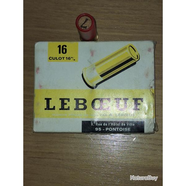 LEBOEUF pontoise bote de 10 munitions cal 16/70 vendu par poudrenoirepro