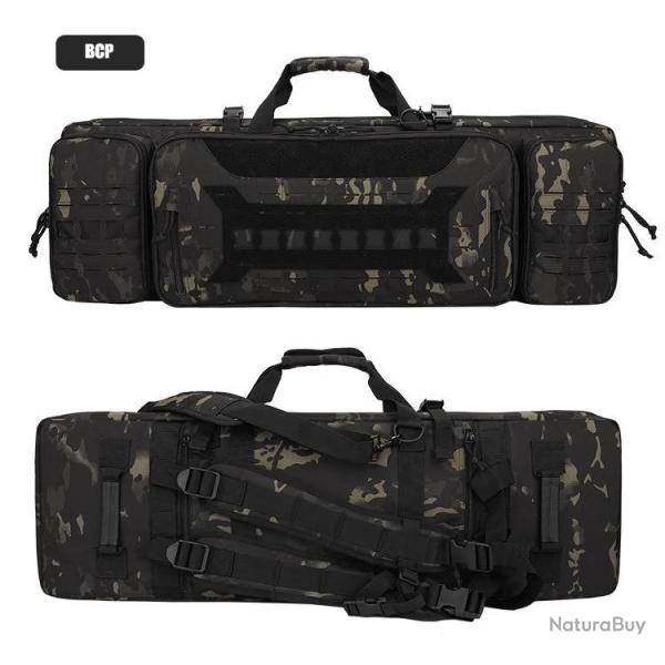 Sac � Dos Tactique Double Compartiment Carabines Fusils Rembourr� Oxford 600D �tui Chasse Tir Camo