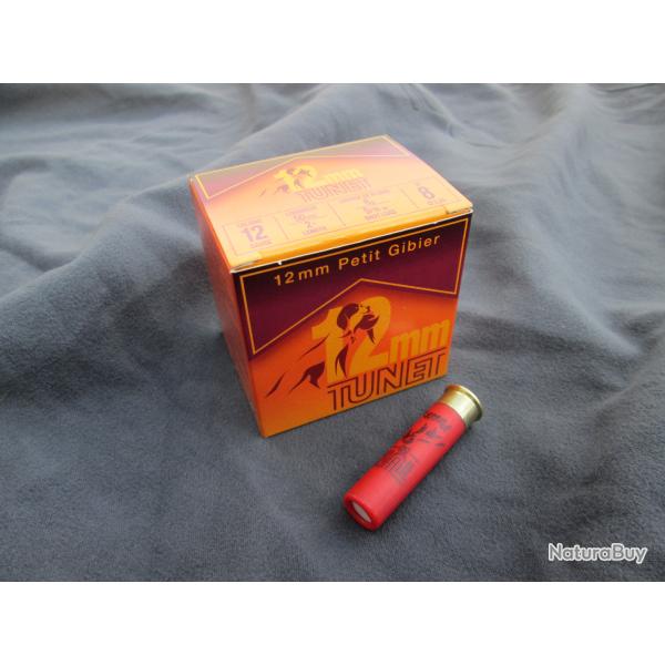 25 Cartouches 12mm no8 Tunet