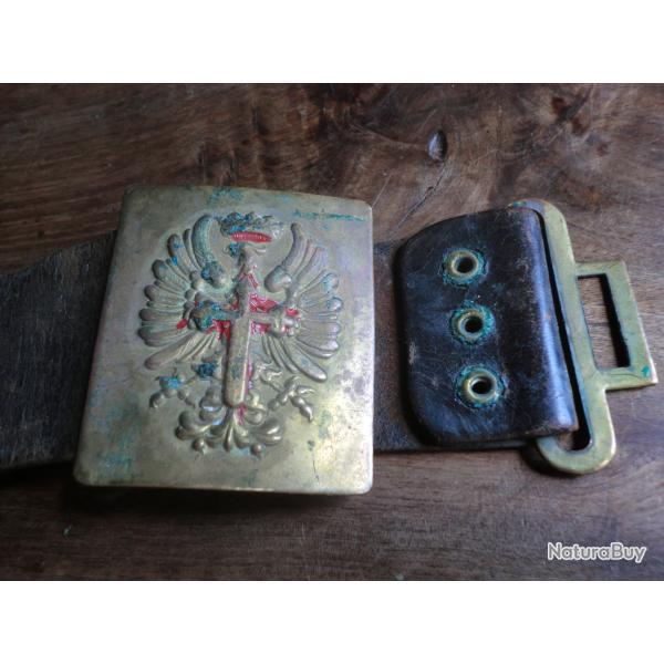 ceinturon cuir original  troupes  franquiste