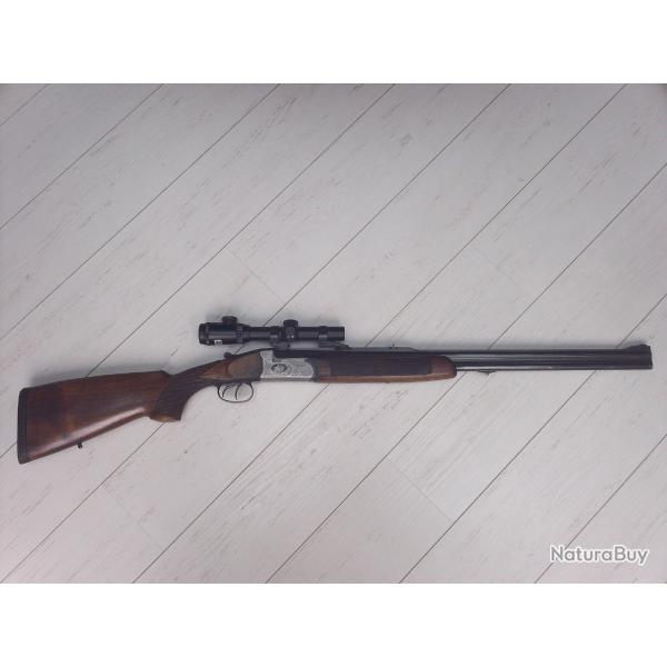 Tr�s beau double Express Angelo Zoli mod�le L�opard EX80 en calibre 9.3x74R