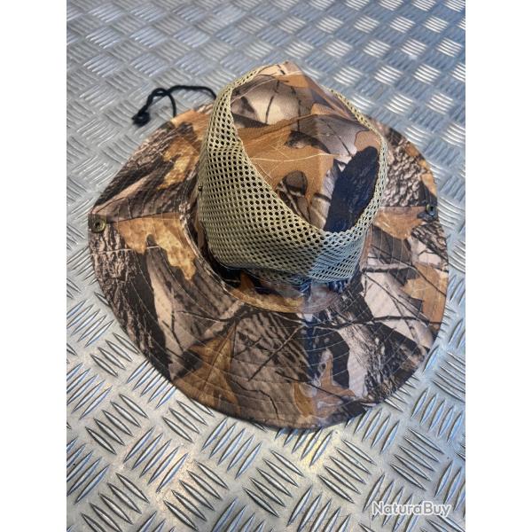 Chapeau camouflage protection solaire maille respirante chasse camping randonn�e jungle peche
