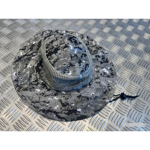 Chapeau camouflage protection solaire maille respirante pche chasse randonne jungle militaire