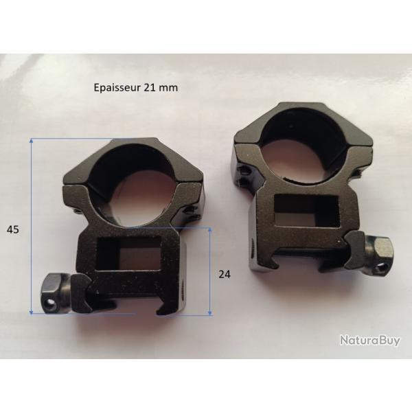 Colliers tube 25.4 mm rail 21 mm