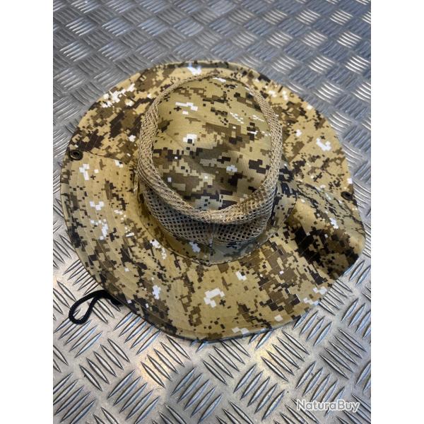 Chapeau camouflage protection solaire maille respirante peche chasse randonn�e jungle