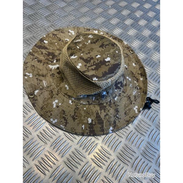 Chapeau camouflage protection solaire maille respirante peche chasse randonn�e militaire camping