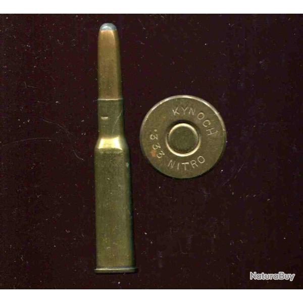 .333 Nitro Jeffery Rim - RARE -  marquage : KYNOCH 333 NITRO - tui laiton 62 mm