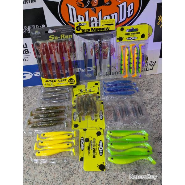 Lot De 30 Leurres Souples Pour Carnassiers - Pêche Eau Douce - Hameçons Taille 6