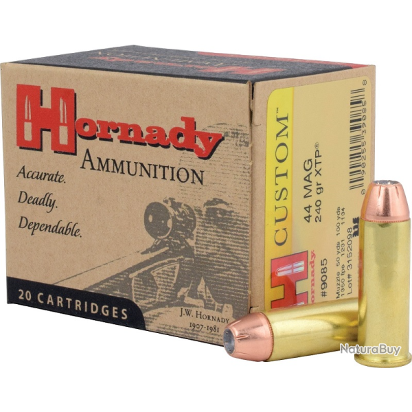 Cartouches Hornady JHP/XTP - Cal. 44 Mag