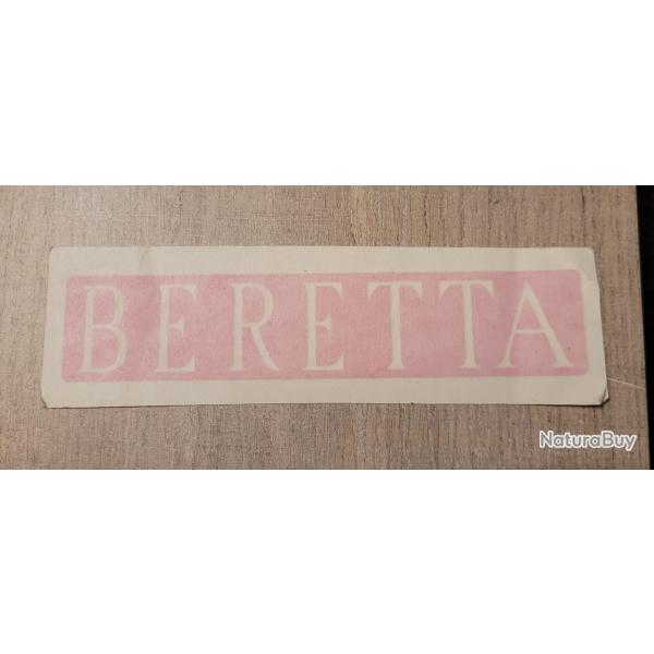 Autocollant chasse , armes , tir ,ball-trap  Beretta rose