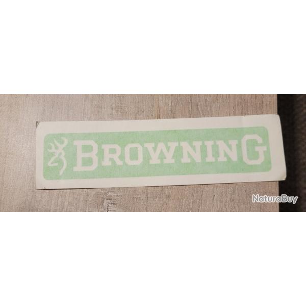 Autocollant chasse , armes , tir ,ball-trap ,Browning vert