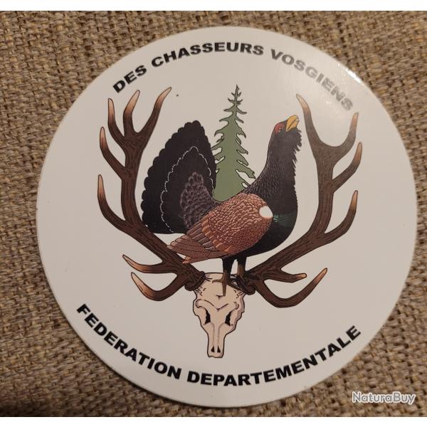 Autocollant chasse.   Gibier de montage , grand tetras