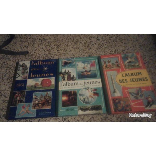 lot de 3 albums des jeunes (1959,1961,1966)