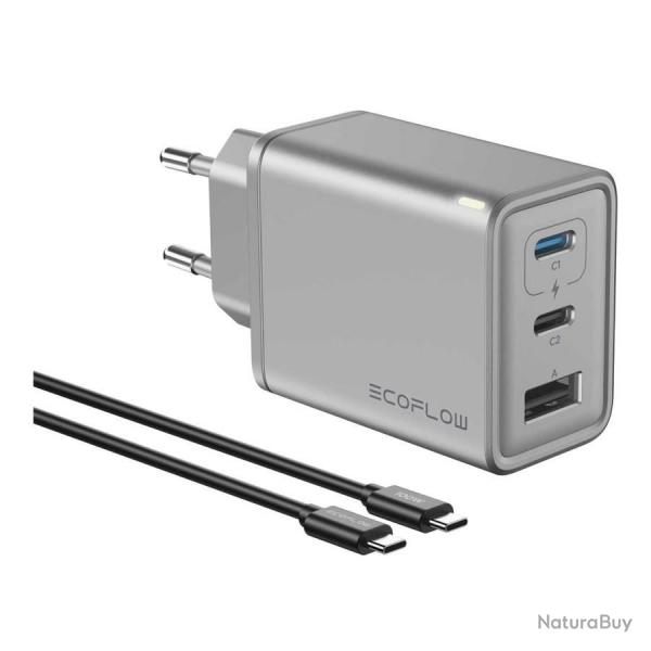Chargeur gan rapid 65 w avec c�ble de 100 w - Ecoflow