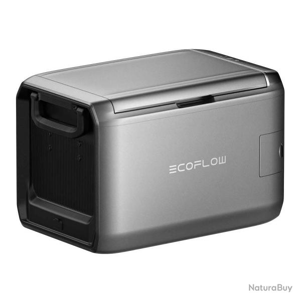 Ecoflow glacier classic - glaci�re �lectrique 55 l, double zone, batterie amovible