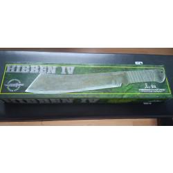 Machette hibben rambo 4 , aiguis&eacute;e par pro , bo&icirc;te d'origine.