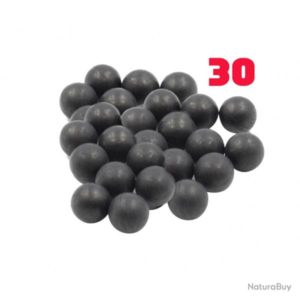 SACHET DE 30 BILLES CAOUTCHOUC ENTRAINEMENT CAL.68