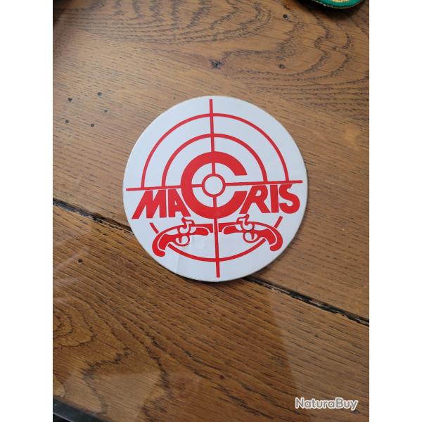 Autocollant chasse, tir,armes,revolver,dfense Macris