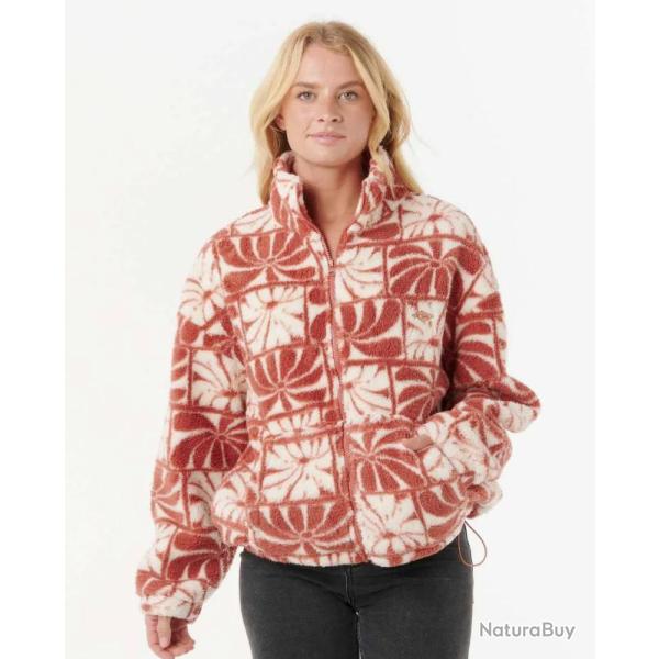 Veste Polaire Rip Curl AOTS TY WILLIAMS POLAR FLEECE Burnt Red