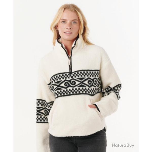 Sweat Polaire Femme Rip Curl OCEANIC COSMIC KISS POLAR Beige