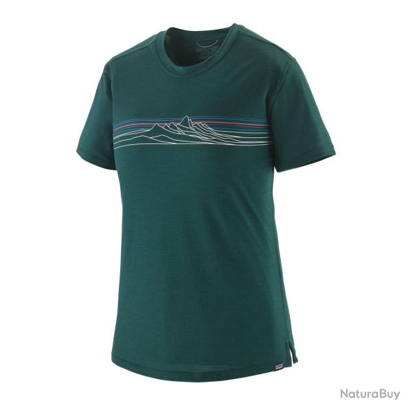 Tee Shirt Respirant Patagonia Women s Cap Cool Merino Blend Graphic Shirt Kaki