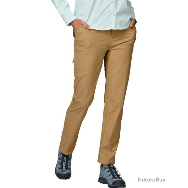 Pantalon Respirant Patagonia "Women's Quandary Pants - Regular" 10 Beige