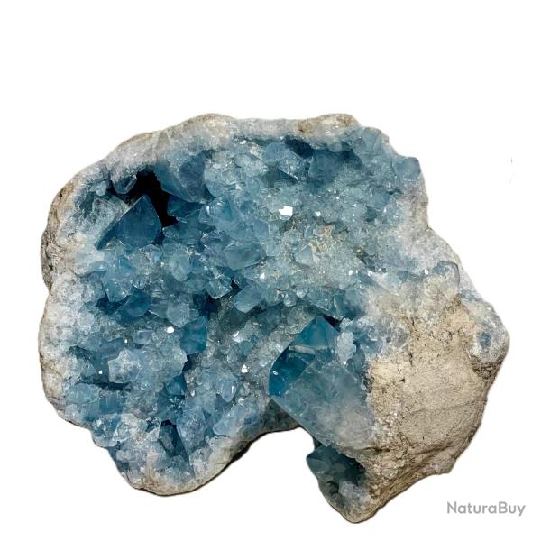 Superbe et rare g�ode de Celestite, min�raux de Madagascar de 4 kg 670