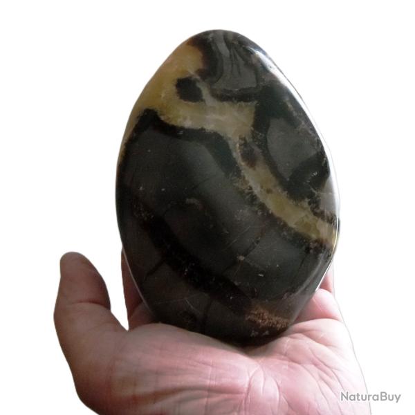 Tr�s beau min�raux septaria polie a poser de Madagascar