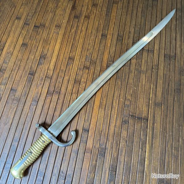 BA�ONNETTE SABRE CHASSEPOT 1866 MANUFACTURE DE ST ETIENNE DE 1872 �TAT PARFAIT
