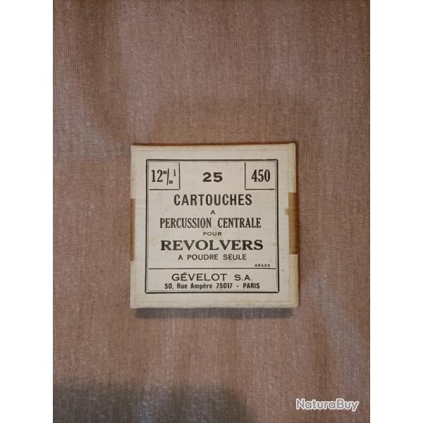 Boite de 25 cartouches 12mm a blanc (pleine)